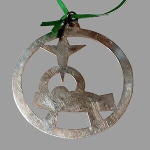 James Avery Sterling Silver Ornament- Baby Jesus Manger Hallmarked JA Sterling